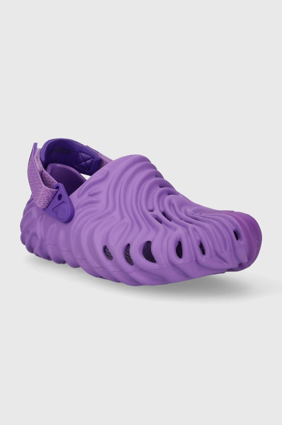 Detské šľapky Crocs Salehe Bembury x The Pollex Clog 208600.5AE fialová AW23