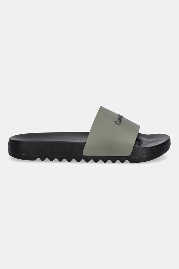Παντόφλες Calvin Klein CHUNCKY POOL SLIDE R HM0HM01063 πράσινο AW25