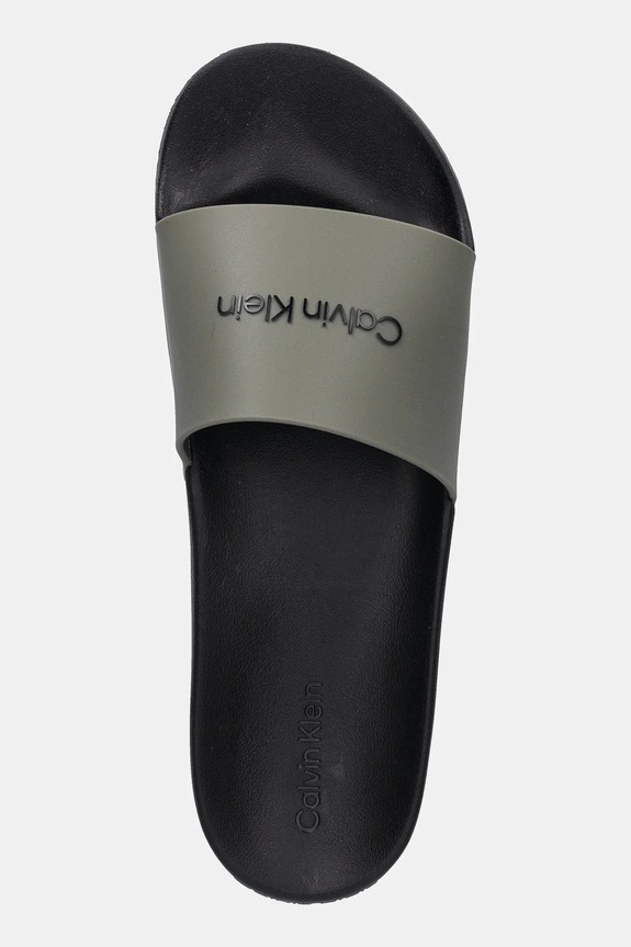Παντόφλες Calvin Klein CHUNCKY POOL SLIDE R πράσινο HM0HM01063
