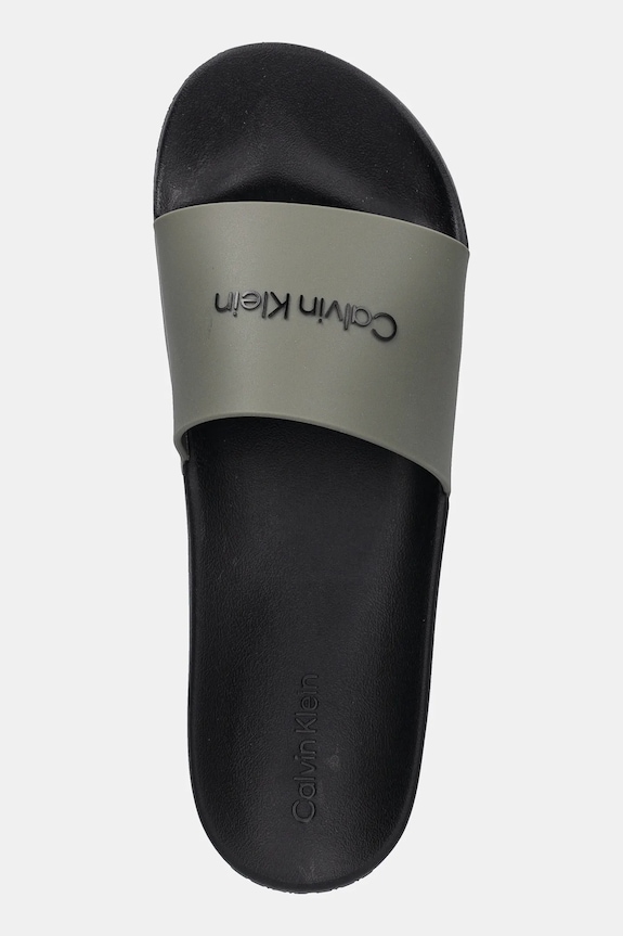 Παντόφλες Calvin Klein CHUNCKY POOL SLIDE R πράσινο HM0HM01063