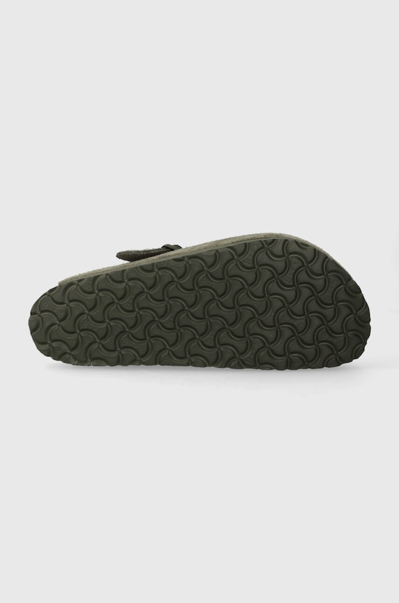 Birkenstock klapki zamszowe Boston 1024721 zielony