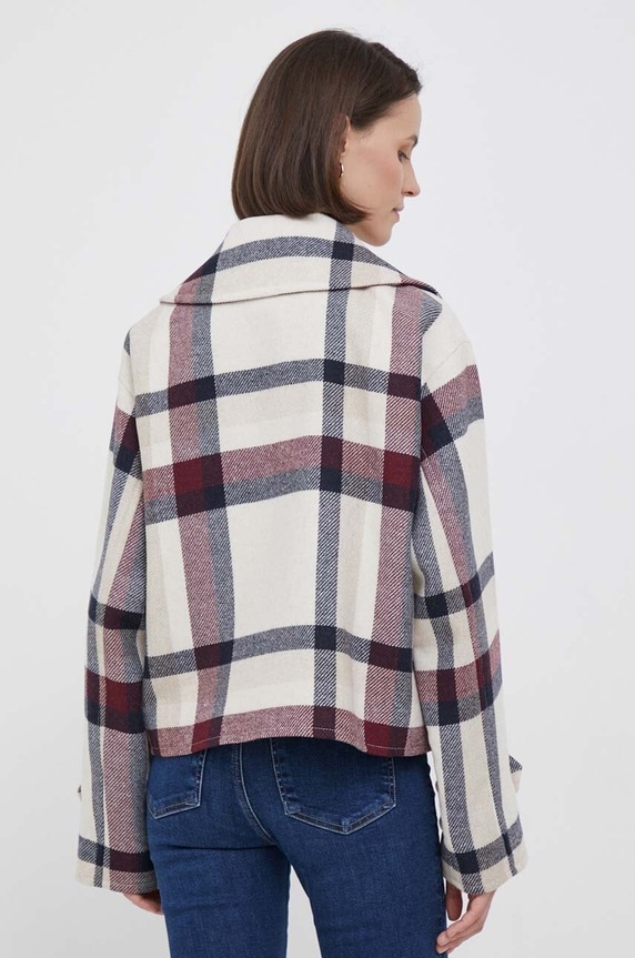 Oblečení Vlněná bunda Tommy Hilfiger WW0WW39409 béžová