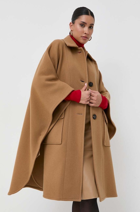Pinko poncho il lana senza marrone 101617.Y7DY