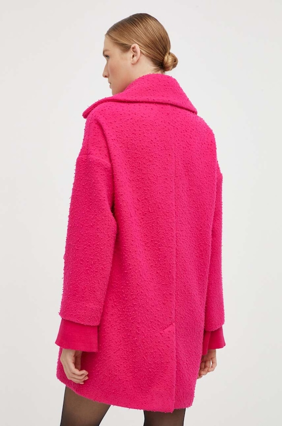 Ruházat Red Valentino gyapjúkabát 3R3CAF856UP rózsaszín