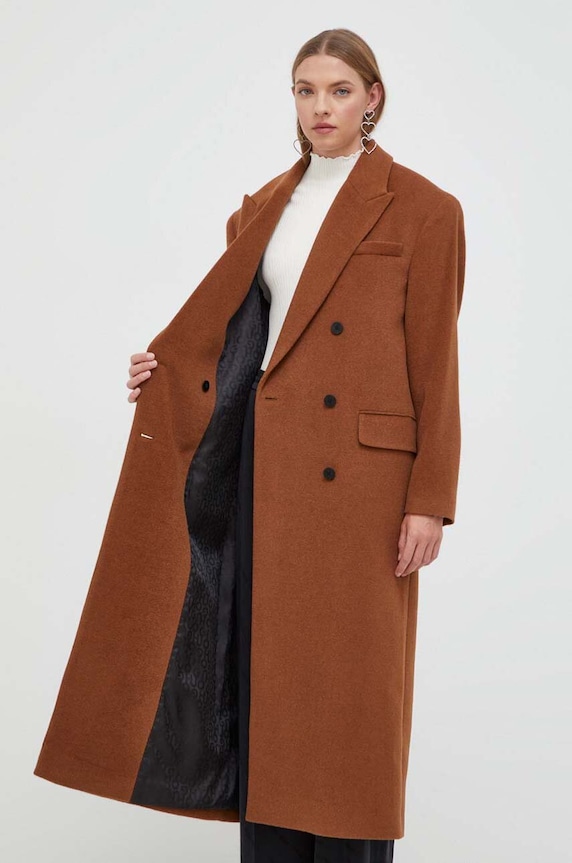 HUGO płaszcz wełniany 50505218