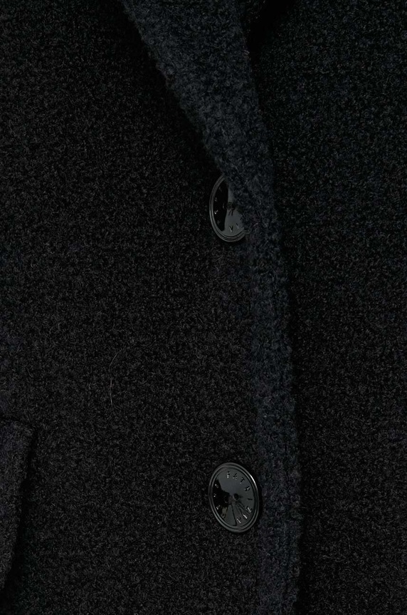 Μάλλινο παλτό Patrizia Pepe 2O0106.A362 μαύρο