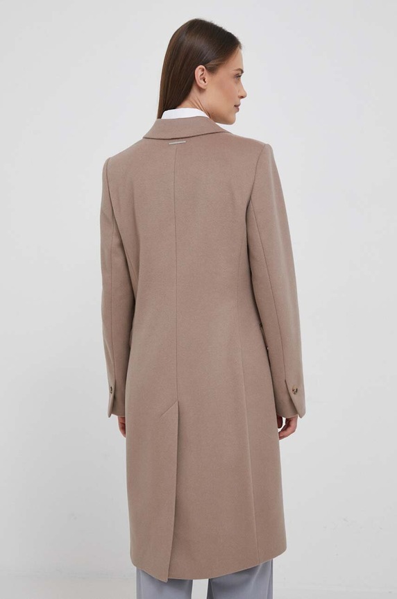 Ruházat Calvin Klein gyapjúkabát K20K206877 bézs