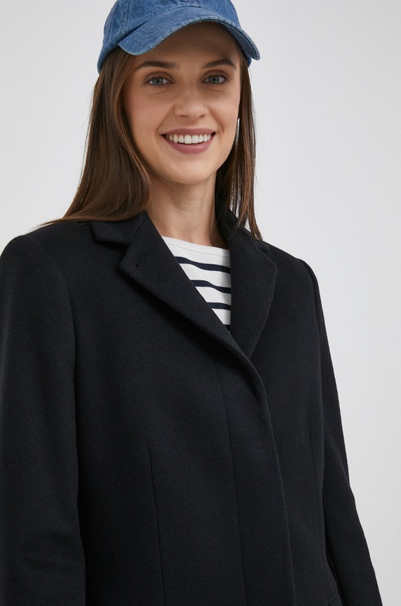 Calvin Klein gyapjúkabát fekete K20K206877