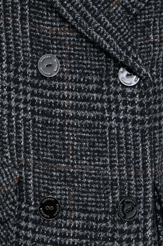 Morgan płaszcz z domieszką wełny GIMAT.GRIS.ANTHRACITE szary