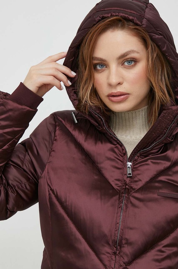 Jakna Calvin Klein bordo K20K207069