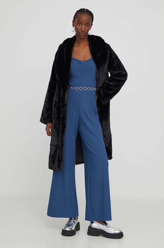 Παλτό Abercrombie & Fitch KI144.3169.900 μαύρο AW23