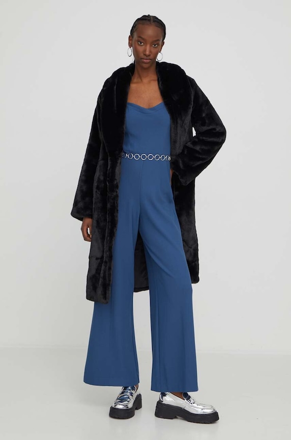 Παλτό Abercrombie & Fitch KI144.3169.900 μαύρο AW23