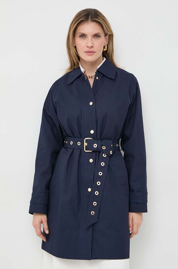 MICHAEL Michael Kors pamut kabát MR420DQDTY sötétkék SS24