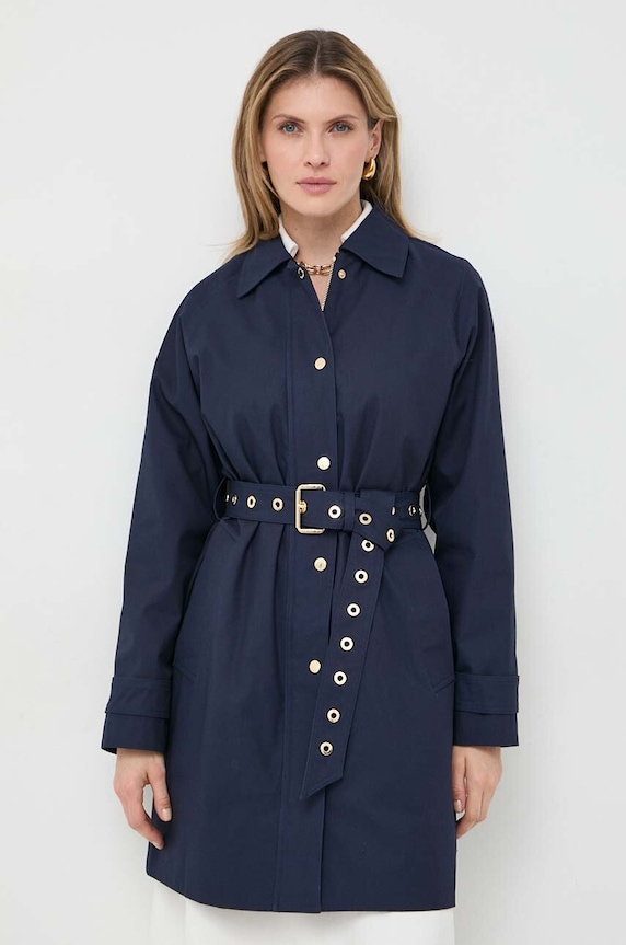 MICHAEL Michael Kors pamut kabát MR420DQDTY sötétkék SS24