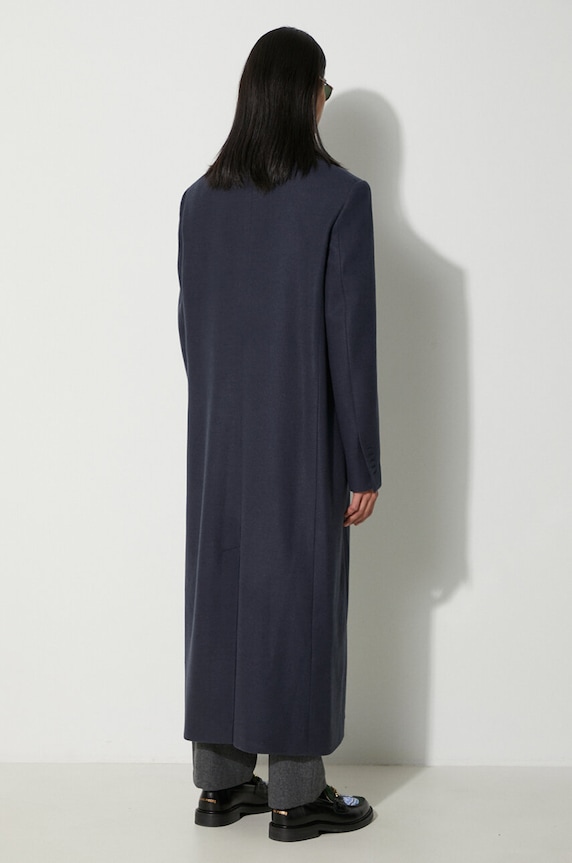 424 cappotto con aggiunta di lana 35424C01.236513 blu navy AW23