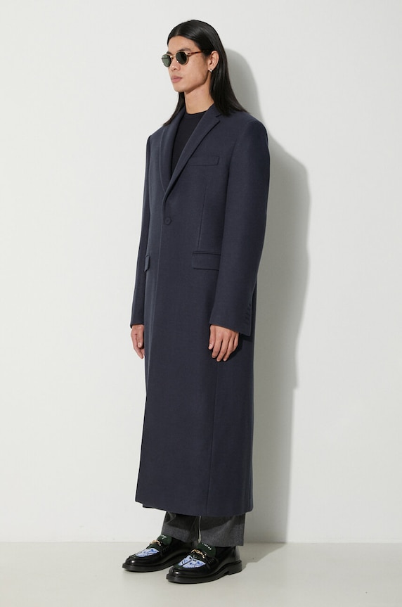 Abbigliamento 424 cappotto con aggiunta di lana 35424C01.236513 blu navy