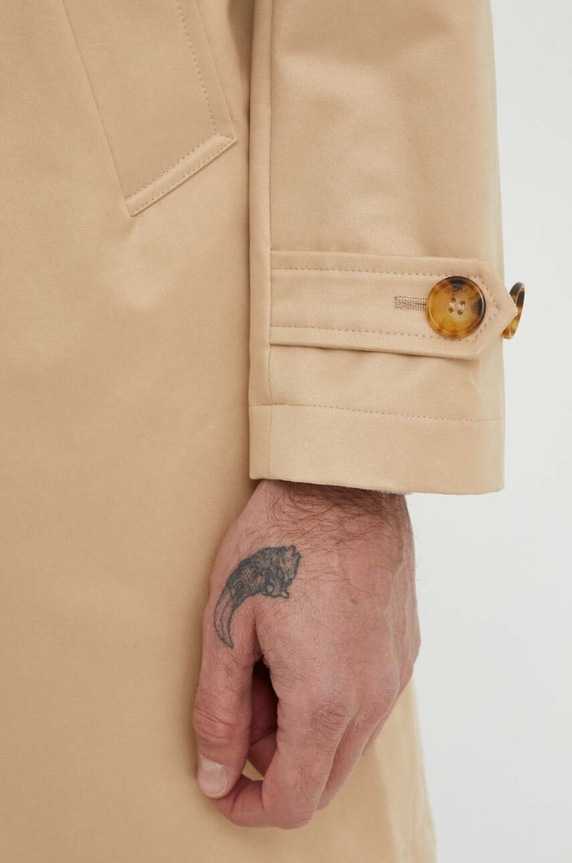 Michael Kors płaszcz CR4206B8S4 beżowy