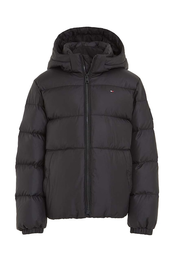 Dječja pernata jakna Tommy Hilfiger KB0KB08341.128.176.9BYX crna AW23