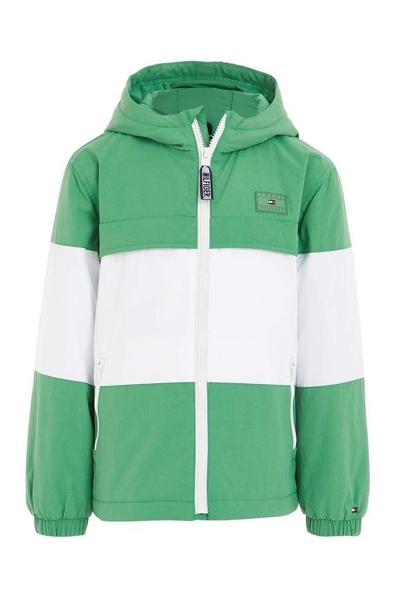 Dječja jakna Tommy Hilfiger KB0KB08347.128.176.9BYX zelena AW23