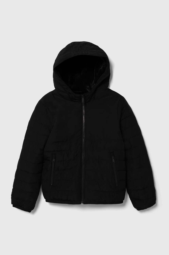 Детско яке Abercrombie & Fitch лека изолация черен KI232.3008
