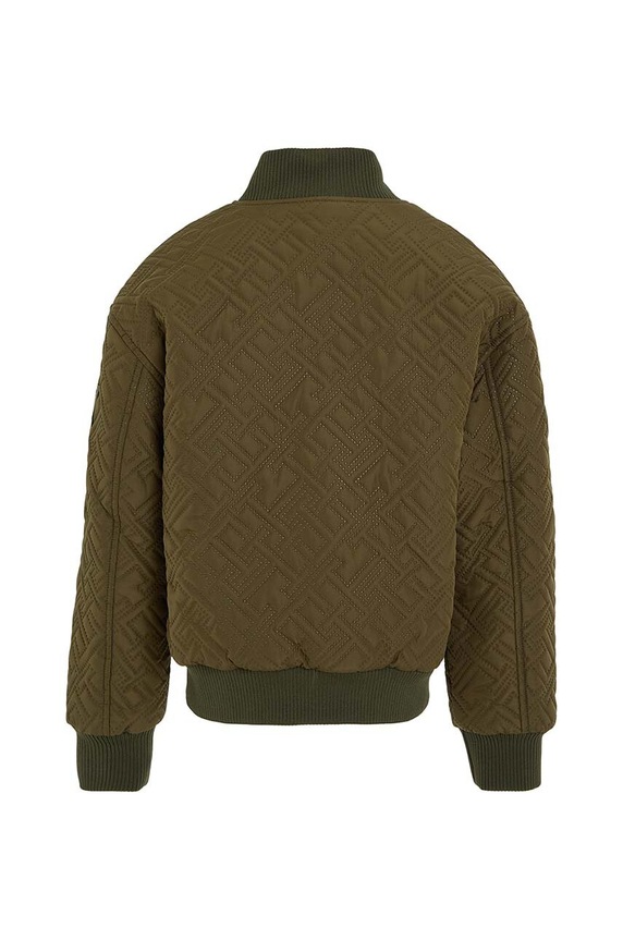 Chłopiec Tommy Hilfiger kurtka bomber dziecięca KB0KB08565.74.122.9BYX zielony