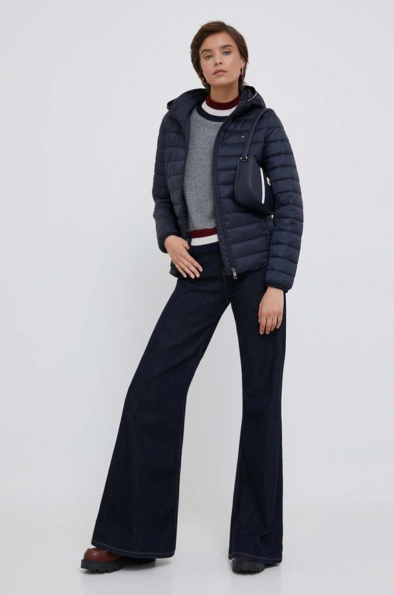 Tommy Hilfiger rövid kabát WW0WW38927 sötétkék AW24