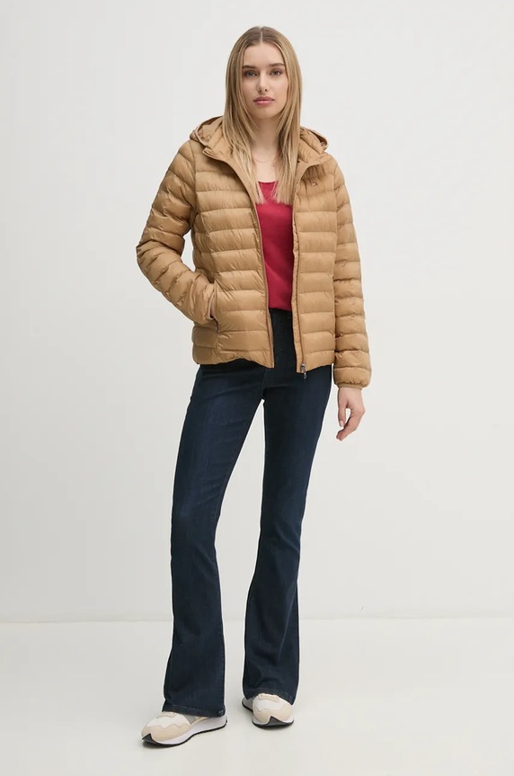 Μπουφάν Tommy Hilfiger WW0WW38927 μπεζ AW24
