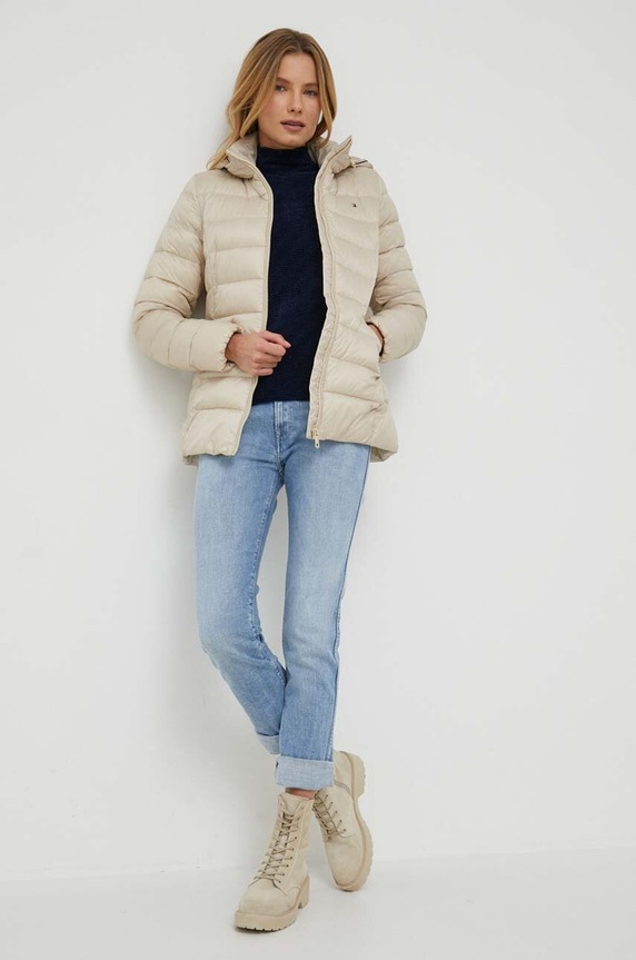 Tommy Hilfiger rövid kabát WW0WW39581 bézs AW23