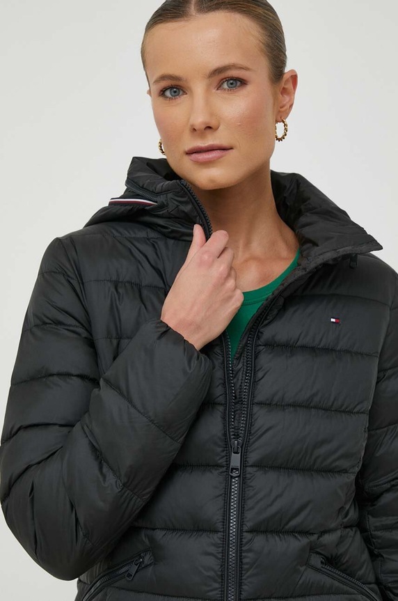 Bunda Tommy Hilfiger černá WW0WW39581
