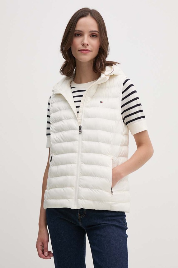 Αμάνικο μπουφάν Tommy Hilfiger μπεζ WW0WW40779