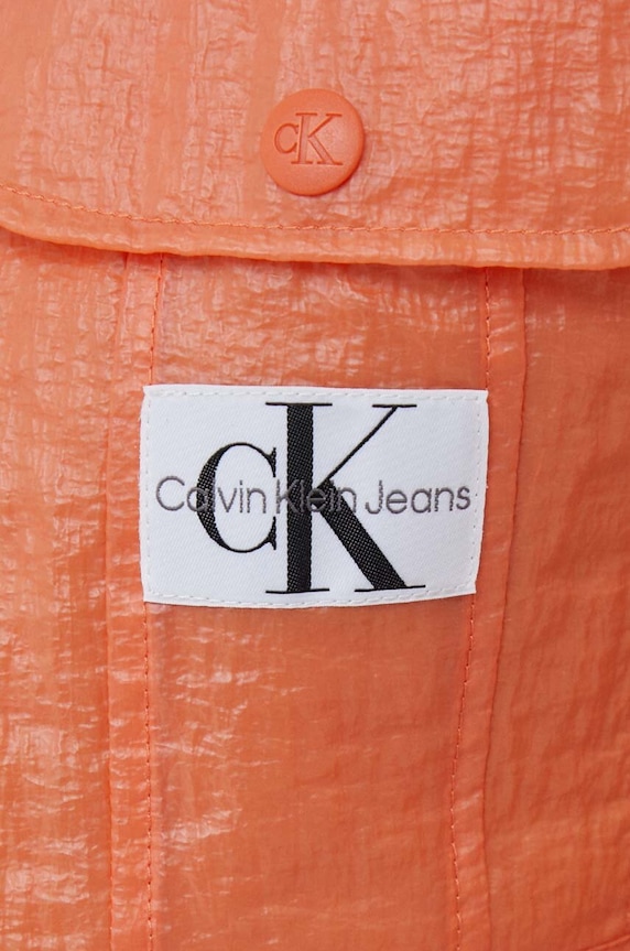 Calvin Klein Jeans geaca J20J221593 portocaliu