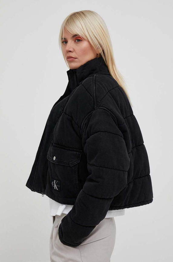 Oblečenie Rifľová bunda Calvin Klein Jeans J20J221685 čierna