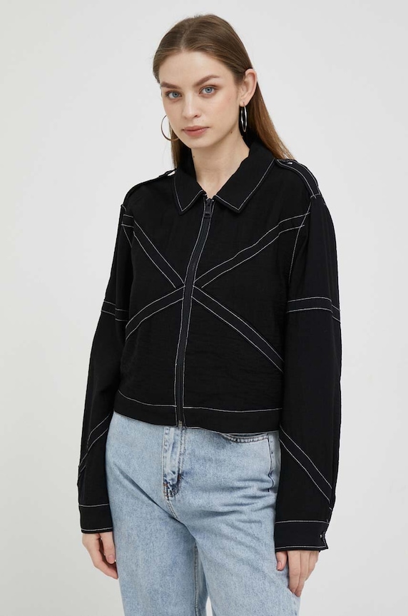 Dkny rövid kabát nem bélelt fekete P3DCTS02