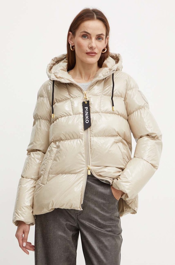 Bunda Pinko s podšívkou béžová 101597.A11K