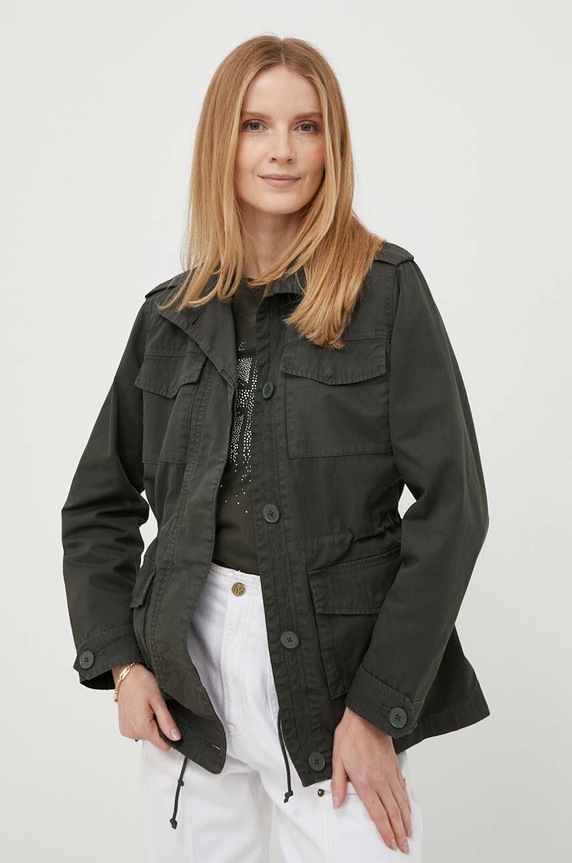 Pepe Jeans rövid kabát nem szigetelt zöld PL402233.728