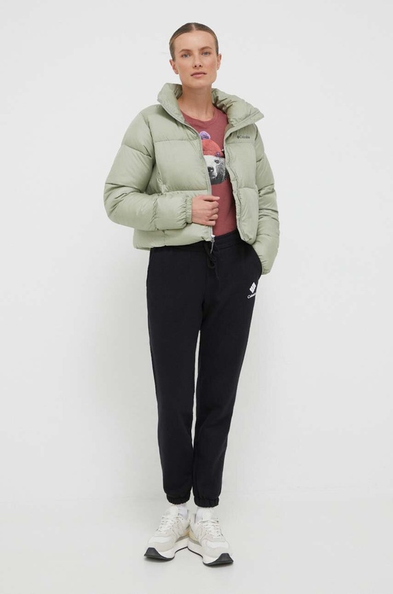Columbia jacket Puffect Cropped Jacket 2002491 green AW23