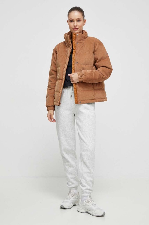 Μπουφάν με επένδυση από πούπουλα Columbia 2051451 καφέ AW23
