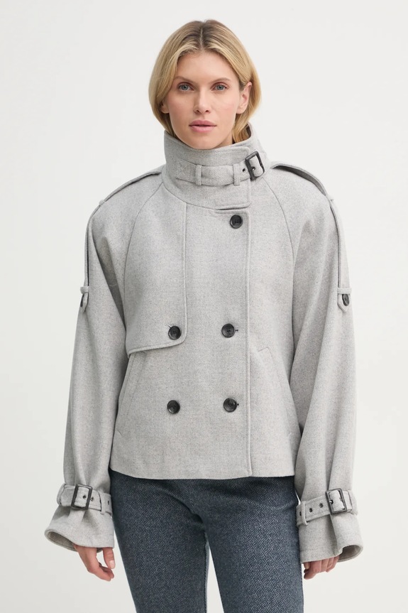 Gestuz giacca in misto lana senza grigio 10908182