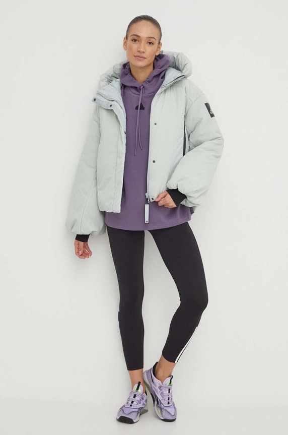 adidas kurtka puchowa IK3122 zielony AW23