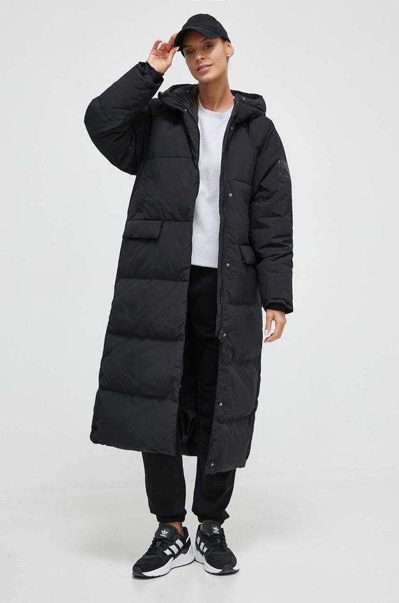 adidas kurtka puchowa pozostałe czarny IK3159