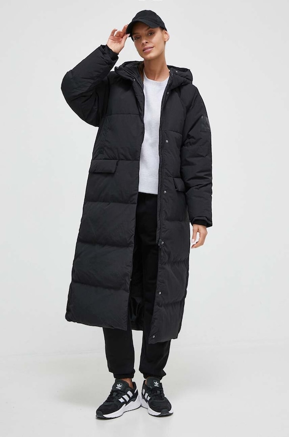 adidas kurtka puchowa pozostałe czarny IK3159