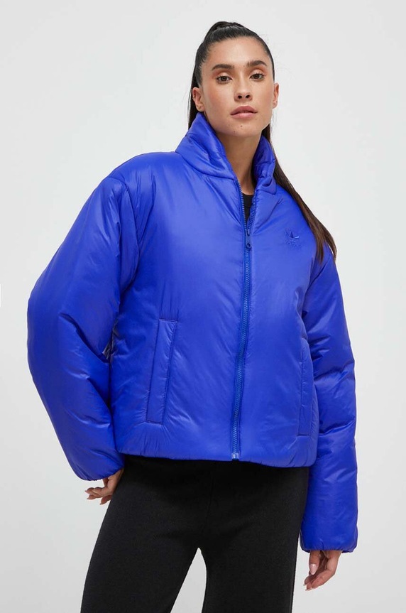 adidas Originals kurtka bez kaptura niebieski IJ8194