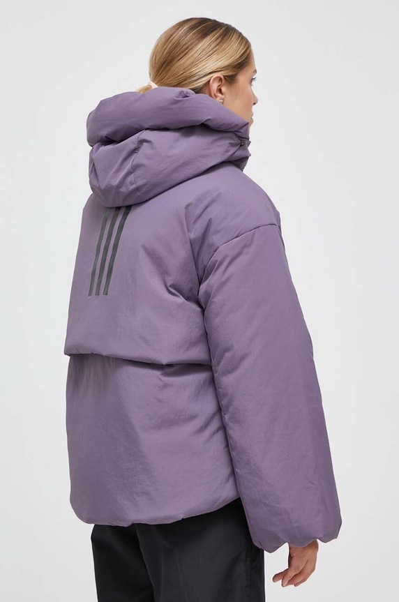 Odzież adidas kurtka puchowa HZ5700 fioletowy