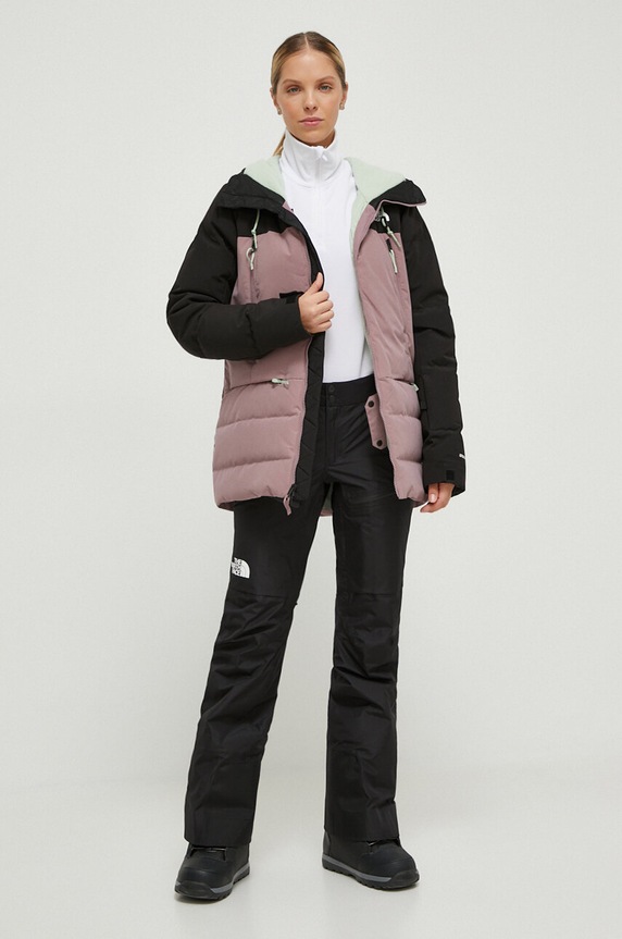 The North Face kurtka puchowa Pallie NF0A3M17KOY1 różowy AW23