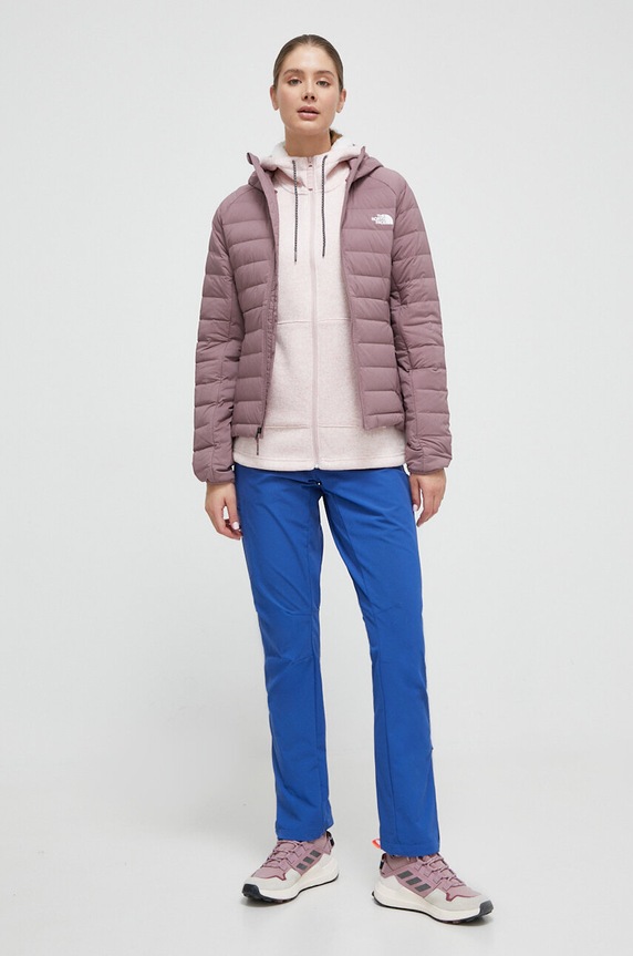 Πουπουλένιο αθλητικό μπουφάν The North Face Belleview NF0A7UK5I0V1 ροζ AW23