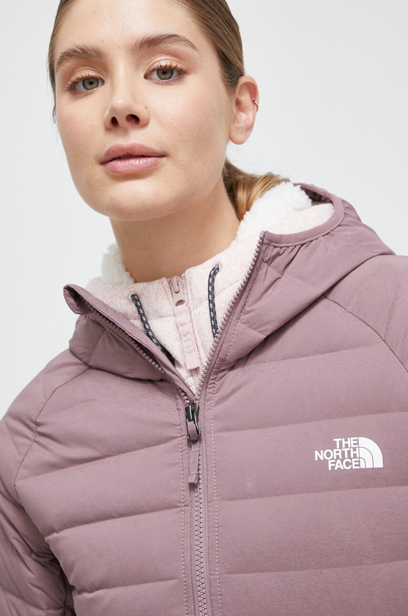 Πουπουλένιο αθλητικό μπουφάν The North Face Belleview ροζ NF0A7UK5I0V1