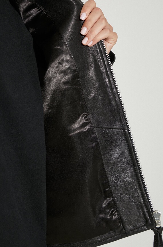 Samsoe Samsoe leather jacket F23300187