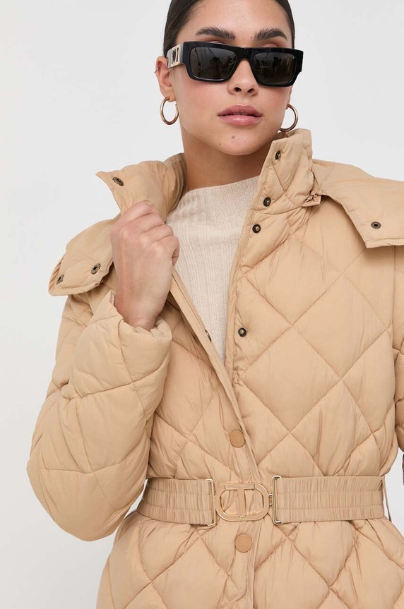 Twinset kurtka beżowy 232TP2240