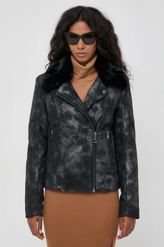 Guess geaca ramones cu captuseala negru W3BL31.WFQZ0