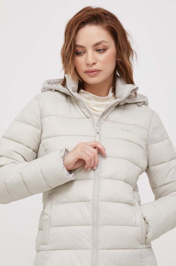 Odzież Pepe Jeans kurtka Maddie PL402253.847 beżowy